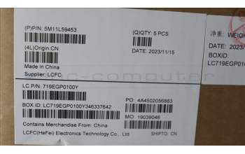 Lenovo 5M11L59453 MECH_ASM BL KB BK WW CZE/SLK CHY