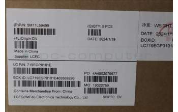 Lenovo 5M11L59499 MECH_ASM BL KB BK WW ILD SRX