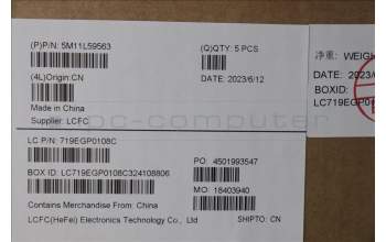 Lenovo 5M11L59563 MECH_ASM BL KB BK WW TUR SRX