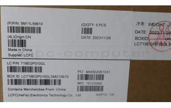 Lenovo 5M11L59610 MECH_ASM BL KB GY HUN TRI