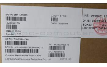 Lenovo 5M11L59615 MECH_ASM BL KB GY ITA CHY