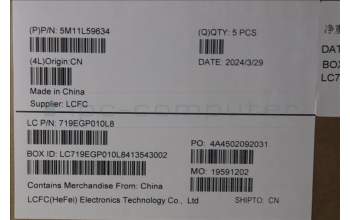 Lenovo 5M11L59634 MECH_ASM BL KB GY SPA TRI