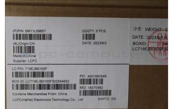 Lenovo 5M11L59657 MECH_ASM FRU KB CCV ENG US (SRX) BK