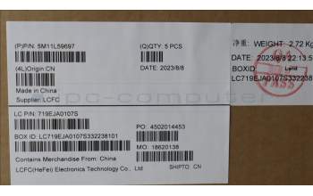 Lenovo 5M11L59697 MECH_ASM FRU KB CCV HBW US (SRX) BK