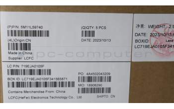Lenovo 5M11L59740 MECH_ASM FRU KB CCV UKE UK (LTN) BK