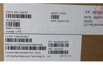 Lenovo 5M11L59753 MECH_ASM FRU KB CCV BUL UK (SRX) BK