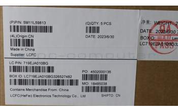 Lenovo 5M11L59813 MECH_ASM FRU KB CCV DEN UK BL (SRX) BK