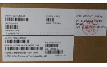 Lenovo 5M11L60888 MECH_ASM FRU KB CCV RUS US BL (SRX) BK