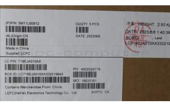 Lenovo 5M11L60912 MECH_ASM FRU KB CCV TUR UK BL (SRX) BK