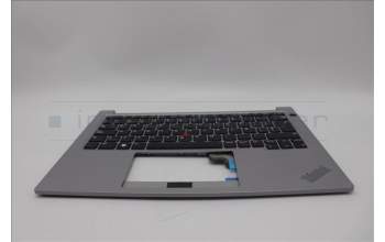 Lenovo 5M11L60992 C-Cover with keyboard,Spanish,Arctic Grey