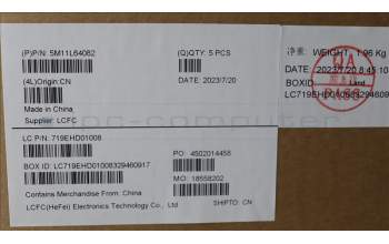 Lenovo 5M11L64082 MECH_ASM KBD W C BEL BKLT LTN UK BK