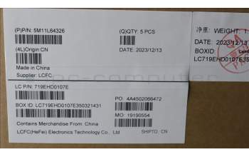 Lenovo 5M11L64326 MECH_ASM KBD W C FRA BKLT LTN UK GY