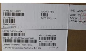 Lenovo 5M11L65168 MECH_ASM FRU KBCCV 058 FRA BL(CHY)UKBK