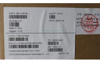 Lenovo 5M11L65190 MECH_ASM FRU KB CCV DEN BL(CHY) UK BK