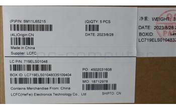 Lenovo 5M11L65215 MECH_ASM FRU KB CCV GER BL(CHY) UK BK