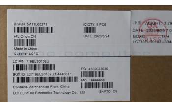 Lenovo 5M11L65271 MECH_ASM FRU KB CCV RUS BL(LTN) US BK