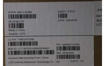 Lenovo 5M11L83086 MECH_ASM KBDBZL,EURO ENG,WL,BK/GY,CHY