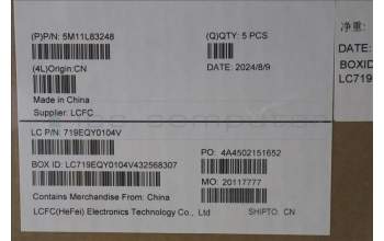 Lenovo 5M11L83248 MECH_ASM KBDBZL,JPN,WL,BK/BZ,CHY