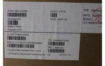 Lenovo 5M11L83290 MECH_ASM KBDBZL,NOR,WL,BK/BZ,SRX