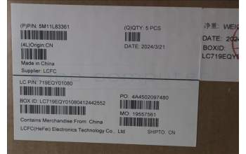 Lenovo 5M11L83361 MECH_ASM KBDBZL,ITA,WW,BK/BZ,SRX