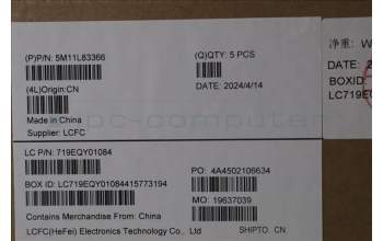 Lenovo 5M11L83366 MECH_ASM KBDBZL,NOR,WW,BK/BZ,SRX