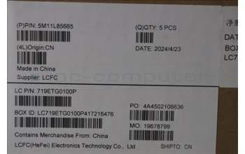 Lenovo 5M11L85665 MECH_ASM KB BK MG DEN LTN