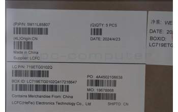 Lenovo 5M11L85807 MECH_ASM KB BK MG SWE/FIN LTN