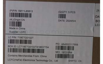 Lenovo 5M11L85813 MECH_ASM KB BK MG SWS LTN