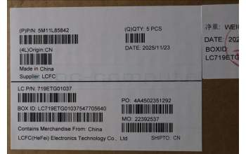 Lenovo 5M11L85842 MECH_ASM KB BK MG UKE CHY