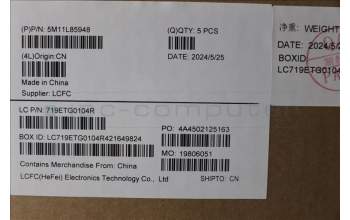 Lenovo 5M11L85948 MECH_ASM BL KB BK MG HBW LTN