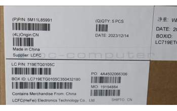 Lenovo 5M11L85991 MECH_ASM BL KB BK MG LA SPA LTN