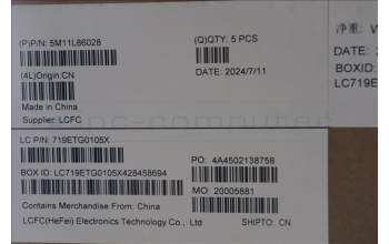 Lenovo 5M11L86028 MECH_ASM BL KB BK MG SLV LTN