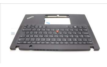 Lenovo 5M11L86065 C-Cover with keyboard, Turkish, Black, Backlight, UK