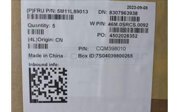 Lenovo 5M11L89013 MECH_ASM NoWW C-Cvr+KOR KB ASM,SRX