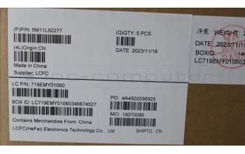 Lenovo 5M11L92277 MECH_ASM FRU KB CCV NOR (CHY) UK BK