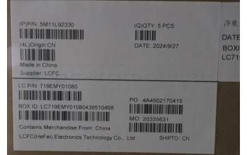 Lenovo 5M11L92330 MECH_ASM FRU KB CCV JPN (LTN) JP BK