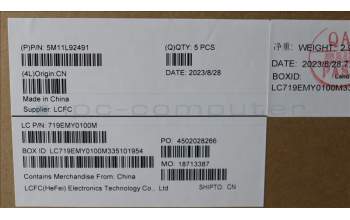 Lenovo 5M11L92491 MECH_ASM FRU KB CCV LA SPA (SRX) UK AG