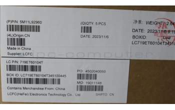 Lenovo 5M11L92960 MECH_ASM KBD Cc BEL BL (SUN) UK WWAN BK