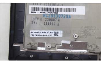 Lenovo 5M11L93058 MECH_ASM KBD Cc SLV BL (CHY) UK WWAN BK