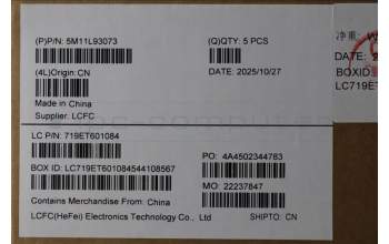 Lenovo 5M11L93073 MECH_ASM KBD Cc SWS BL (TRI) UK WWAN BK