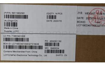 Lenovo 5M11M02581 MECH_ASM Group BK WWAN D COVER+SCREW