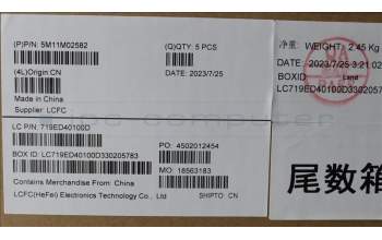 Lenovo 5M11M02582 MECH_ASM Group GR WLAN D COVER+SCREW