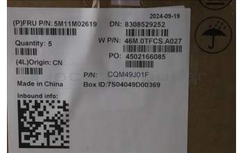 Lenovo 5M11M02619 MECH_ASM FRU KYB ITA W/C CHY