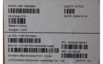 Lenovo 5M11M02964 MECH_ASM KB BK MG HUN CHY