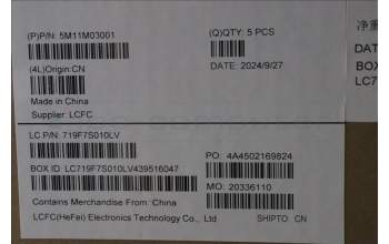 Lenovo 5M11M03001 MECH_ASM KB BK MG SPA LTN