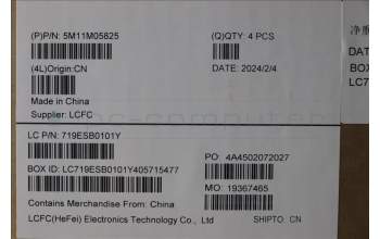 Lenovo 5M11M05825 MECH_ASM KBD BZL,WL,FPR,BK,SRX,SWE/FIN