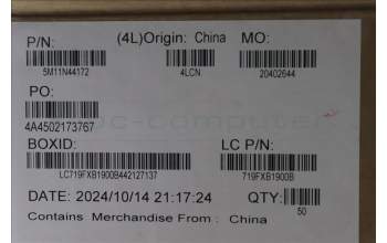 Lenovo 5M11N44172 MECH_ASM DP cover Kit,T7100 ,LCFC