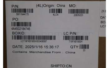 Lenovo 5M11N44175 MECH_ASM Side Panel R,Assy,T7100