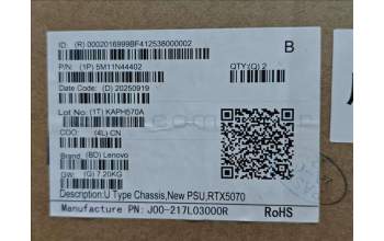 Lenovo 5M11N44402 MECH_ASM U Type Chassis,New PSU,RTX5070