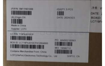 Lenovo 5M11N61088 MECH_ASM GRP_KBD_BZL_ENG_WL_DB_CHY